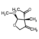 CAS#: 220308-37-2， 1-[(2R,3R)-2-Methoxy-3-Methyl-4-Methylenetetrahydro-3-Furanyl]Ethanone