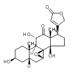 CAS#: 22146-03-8， 7beta,8-Epoxy-3beta,11alpha,14-Trihydroxy-12-Oxo-5beta-Card-20(22)-Enolide