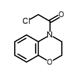 structure of CAS# 22178-82-1, 2-Chloro-1-(2,3-Dihydro-4H-1,4-Benzoxazin-4-Yl)Ethanone;1-(2H-benzo[b][1,4]oxazin-4(3H)-yl)-2-chloroethanone;2-chloro-1-(2,3-dihydro-4H-1,4-benzoxazin-4-yl)ethanone;4-(chloroacetyl)-3,4-dihydro-2H-1,4-benzoxazine