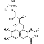 CAS#: 22251-85-0， Sodium 1-deoxy-1-(7,8-dimethyl-2,4-dioxo-3,4-dihydrobenzo[g]pteridin-10(2H)-yl)-5-O-(hydroxyphosphinato)-D-ribitol