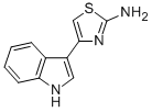 structure of CAS# 22258-56-6, 4-(1H-Indol-3-Yl)-1,3-Thiazol-2-Amine;4-(1H-Indol-3-Yl)Thiazol-2-Amine;4-(1H-Indol-3-Yl)-2-Thiazolamine;[4-(1H-Indol-3-Yl)Thiazol-2-Yl]Amine