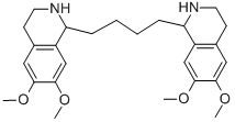 CAS#: 22407-74-5， meso-1,1'-Tetramethylenebis[1,2,3,4-tetrahydro-6,7-dimethoxyisoquinoline]