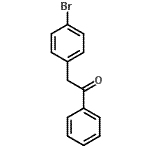 结构式 CAS# 22421-88-1, 2-(4-溴苯基)-1-苯乙酮