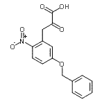 structure of CAS# 22424-59-5, 3-[5-(Benzyloxy)-2-Nitrophenyl]-2-Oxopropanoic Acid;3-[2-nitro-5-(phenylmethoxy)phenyl]-2-oxopropanoic acid;3-[5-(Benzyloxy)-2-nitrophenyl]-2-oxopropanoic acid #;5-BENZYLOXY-2-NITROPHENYLPYRUVIC ACID