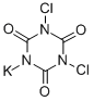 CAS#: 2244-21-5， 1,3-Dichloro-1,3,5-Triazine-2,4,6(1H,3H,5H)-Trione Potassium Salt (1:1)