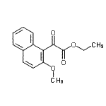 structure of CAS# 22531-51-7, Ethyl (2-Methoxy-1-Naphthyl)(Oxo)Acetate;Ethyl 2-methoxy-1-naphthoylformate;MFCD09801432