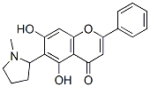 CAS#: 2255-62-1， 5,7-Dihydroxy-6-(1-Methylpyrrolidin-2-Yl)-2-Phenylchromen-4-One