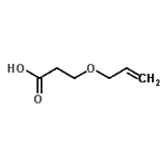 structure of CAS# 22577-15-7, 3-(Allyloxy)Propanoic Acid;3-(Allyloxy)propanoic acid #;3-Allyloxypropanoic acid;3-Allyloxypropionic Acid
