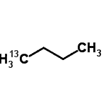 structure of CAS# 22612-53-9, (1-<Sup>13</Sup>C)Butane;Butane-1-13C;488321_ALDRICH