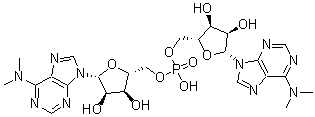 CAS 登录号:2273-75-8, N,N-二甲基腺苷酰-(3'-5')-N,N-二甲基-腺苷