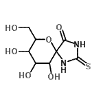 CAS#: 227458-60-8， 8,9,10-Trihydroxy-7-(Hydroxymethyl)-2-Thioxo-6-Oxa-1,3-Diazaspiro[4.5]Decan-4-One