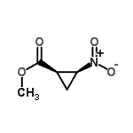 CAS 登录号：22882-46-8， 甲基(1R,2S)-2-硝基环丙烷羧酸酯
