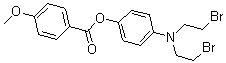 CAS#: 22953-40-8， 4-[Bis(2-Bromoethyl)Amino]Phenyl 4-Methoxybenzoate
