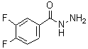 structure of CAS# 229957-07-7, 3,4-Difluorobenzohydrazide;1,2-difluorobenzene-4-carbohydrazide;3,4-Difluorobenzhydrazide;3,4-Difluorobenzoic acid hydrazide