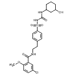 CAS#: 23074-02-4， 5-Chloro-N-[2-(4-{[(3-Hydroxycyclohexyl)Carbamoyl]Sulfamoyl}Phenyl)Ethyl]-2-Methoxybenzamide