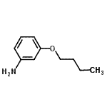 structure of CAS# 23079-68-7, 3-Butoxyaniline;(3-butoxyphenyl)amine;3-Butoxybenzenamine;3-butoxyphenylamine