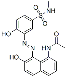 CAS#: 23104-75-8， N-[(8Z)-8-[[2-Hydroxy-5-(Methylsulfamoyl)Phenyl]Hydrazinylidene]-7-Oxo-Naphthalen-1-Yl]Acetamide
