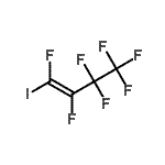 structure of CAS# 231953-39-2, (1Z)-1,2,3,3,4,4,4-Heptafluoro-1-Iodo-1-Butene;1-Iodoheptafluorobut-1-ene;1-Iodoheptaluorobut-1-ene, >97%;Heptafluoro-1-iodobut-1-ene