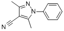 structure of CAS# 23198-55-2, 3,5-Dimethyl-1-Phenyl-1H-Pyrazole-4-Carbonitrile;3,5-Dimethyl-1-Phenyl-1H-Pyrazole-4-Carbonitrile 97%;3,5-DIMETHYL-1-PHENYL-1H-PYRAZOLE-4-CARBONITRILE