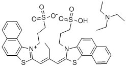 CAS#: 23216-67-3， 3,3'-Bis(3-Sulfopropyl)-4,5:4',5'-Dibenzo-9-Ethylthiacarbocyanine betaine Triethylammonium Salt