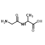 结构式 CAS# 2325-50-0, 甘氨酰丙氨酸