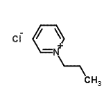 structure of CAS# 23271-47-8, 1-Propylpyridinium Chloride;N-propylpyridinium chloride