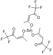 structure of CAS# 23301-82-8, Tris(1,1,1-Trifluoro-2,4-Pentanedionato)-Samarium;SAMARIUM (III) TRIFLUOROACETYLACETONATE (99.9%-SM) (REO);Tris-(1,1,1-Trifluoro-2,4-Pentanedionato-O,O'')-Samarium;SAMARIUM(III) TRIFLUOROACETYLACETONATE: 99.9% (REO)