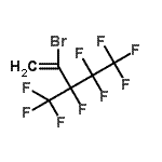 structure of CAS# 234096-31-2, 2-Bromo-3,4,4,5,5,5-Hexafluoro-3-(Trifluoromethyl)-1-Pentene;1H,1H-Nonafluoro(2-bromo-3-methylpent-1-ene);2-Bromo-2-phenylindan-1,3-dione;2-Bromo-3,4,4,5,5,5-hexafluoro-2-trifluoromethyl-1-pentene