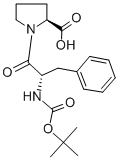structure of CAS# 23420-32-8, N-[(1,1-Dimethylethoxy)Carbonyl]-L-Phenylalanyl-L-Proline