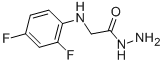 structure of CAS# 2351-00-0, 2-[(2,4-Difluorophenyl)Amino]Acetohydrazide;2-[(2,4-Difluorophenyl)Amino]Ethanehydrazide;Nsc190312;Zinc00153716