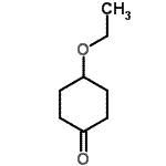 结构式 CAS# 23510-92-1, 4-乙氧基环己酮