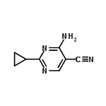CAS#: 23662-47-7， 4-Amino-2-Cyclopropyl-5-Pyrimidinecarbonitrile