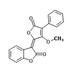CAS#: 23670-24-8， (3E)-3-(3-Methoxy-5-Oxo-4-Phenyl-2(5H)-Furanylidene)-1-Benzofuran-2(3H)-One