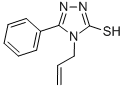 结构式 CAS# 23714-53-6, 4-烯丙基-5-苯基-4H-[1,2,4]三唑-3-硫醇