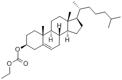 结构式 CAS# 23836-43-3, (3beta)-胆甾-5-烯-3-醇 3-(乙基碳酸酯)