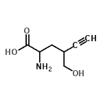 CAS#: 23840-13-3， 2-Amino-4-(Hydroxymethyl)-5-Hexynoic Acid