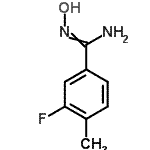 结构式 CAS# 238742-80-8, 3-氟-N'-羟基-4-甲基苯甲脒
