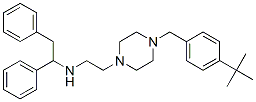 CAS#: 23892-52-6， 1-[4-(Tert-Butyl)Benzyl]-4-[2-[(1,2-Diphenylethyl)Amino]Ethyl]Piperazine