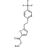 CAS#: 239107-28-9， Methyl 5-({[5-(Trifluoromethyl)-2-Pyridinyl]Sulfanyl}Methyl)-2-Furoate