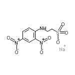 structure of CAS# 23928-04-3, Sodium 2-[(2,4-Dinitrophenyl)Amino]Ethanesulfonate;2,4-DINITROPHENYLTAURINESODIUMSALT;2-[(2,4-dinitrophenyl)amino]ethanesulfonic acid, sodium salt