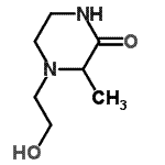 CAS 登录号：23936-06-3， 4-(2-羟基乙基)-3-甲基-2-哌嗪酮