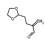 CAS#: 23985-09-3， 4-(1,3-Dioxolan-2-Yl)-2-Methylenebutanal