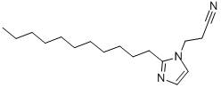structure of CAS# 23996-16-9, 1-(2-Cyanoethyl)-2-Undecylimidazole;3-(2-Undecyl-1-Imidazolyl)Propanenitrile;3-(2-Undecylimidazol-1-Yl)Propionitrile;1-Cyanoethyl-2-Undecylimidazole