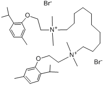 CAS#: 2401-56-1， 10-[Dimethyl-[2-(5-Methyl-2-Propan-2-Ylphenoxy)Ethyl]Azaniumyl]Decyl-Dimethyl-[2-(5-Methyl-2-Propan-2-Ylphenoxy)Ethyl]Azanium Dibromide