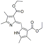 CAS 登录号：2407-72-9， (2Z)-2-[(3-乙氧羰基-4,5-二甲基-1H-吡咯-2-基)亚甲基]-4,5-二甲基吡咯-3-羧酸乙酯