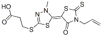 CAS#: 24075-57-8， 3-[[5-[3-Allyl-4-Oxo-2-Thioxothiazolidin-5-Ylidene]-4,5-Dihydro-4-Methyl-1,3,4-Thiadiazol-2-Yl]Thio]Propionic Acid