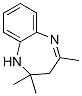 structure of CAS# 24107-34-4, 2,2,4-Trimethyl-2,3-Dihydro-1H-1,5-Benzodiazepine;Perchloric Acid Compound With 2,2,4-Trimethyl-2,3-Dihydro-1H-1,5-Benzodiazepine (1:1);Zinc00040754;Sr-01000639822-1
