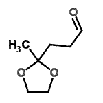 CAS#: 24108-29-0， 3-(2-Methyl-1,3-Dioxolan-2-Yl)Propanal