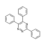 structure of CAS# 24108-44-9, 3,5,6-Triphenyl-1,2,4-Triazine;ZINC00173369