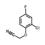 结构式 CAS# 24115-19-3, (2-氯-4-氟苯氧基)乙腈